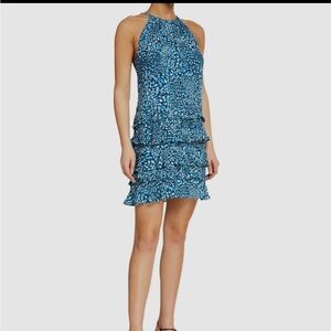Ramy Brook Blue Patterned Dress NWT MEDIUM from Neiman Marcus
